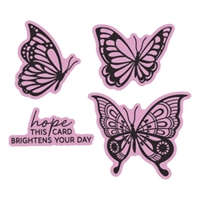 Spellbinders BetterPress Plate & Die - Bright Butterflies
